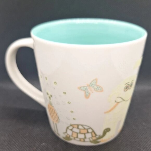 Starbucks 2008 Zoo Animal Mug Missing Color(s) Dark Green Inside and Out ERROR - Picture 5 of 13
